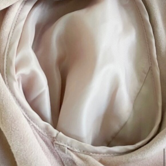 Bagatelle 100% Genuine Suede Leather Jacket in Soft Pink size Small - Picture 9 of 12